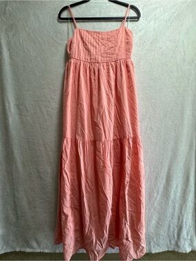 American Eagle Outfitters Coral Pink Maxi Dress